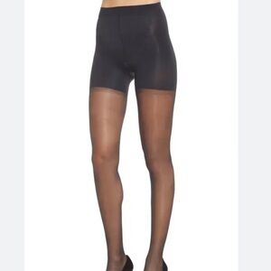 🌸NIP Nordstrom Sheer Control Top Hosiery- Womens size C Black